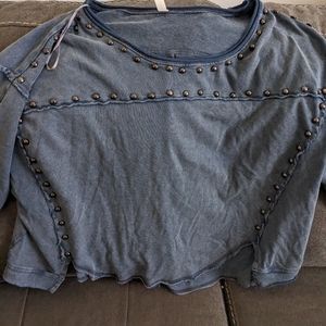 Free people studded crop
